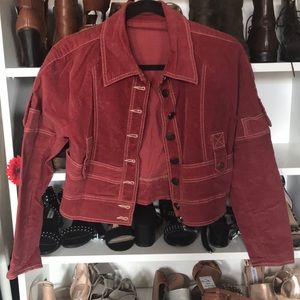 Red statement jacket